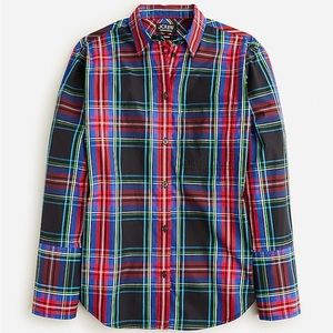 J.Crew Garçon classic shirt in Stewart tartan cotton poplin